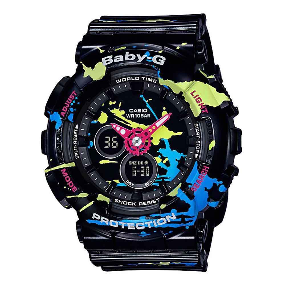 CASIO BABY-G BA-120SPL-1ADR DIGITAL QUARTZ BLACK RESIN WOMEN'S WATCH - H2 Hub Watches