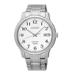 SEIKO GENERAL SGEH67P1 ANALOG STAINLESS STEEL MEN'S SILVER WATCH - H2 Hub Watches