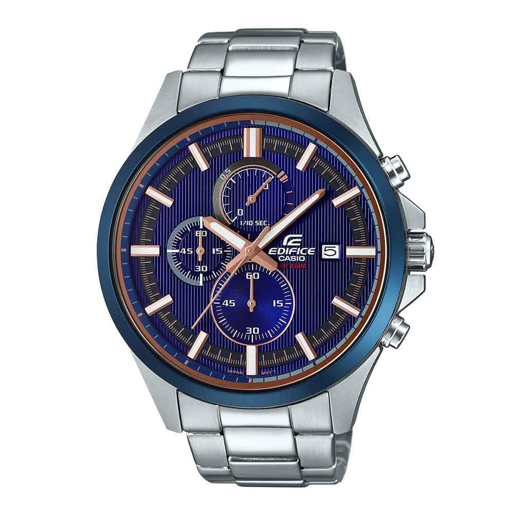 CASIO EDIFICE EFV-520DB-2AVUDF 3-HAND ANALOG SILVER STAINLESS STEEL MEN'S WATCH - H2 Hub Watches