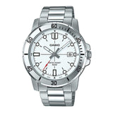 CASIO GENERAL MTP-VD01D-7EVUDF SILVER STAINLESS STEEL MEN'S WATCH - H2 Hub Watches