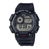 CASIO GENERAL AE-1400WH-1AVDF-P DIGITAL QUARTZ BLACK RESIN MEN'S WATCH