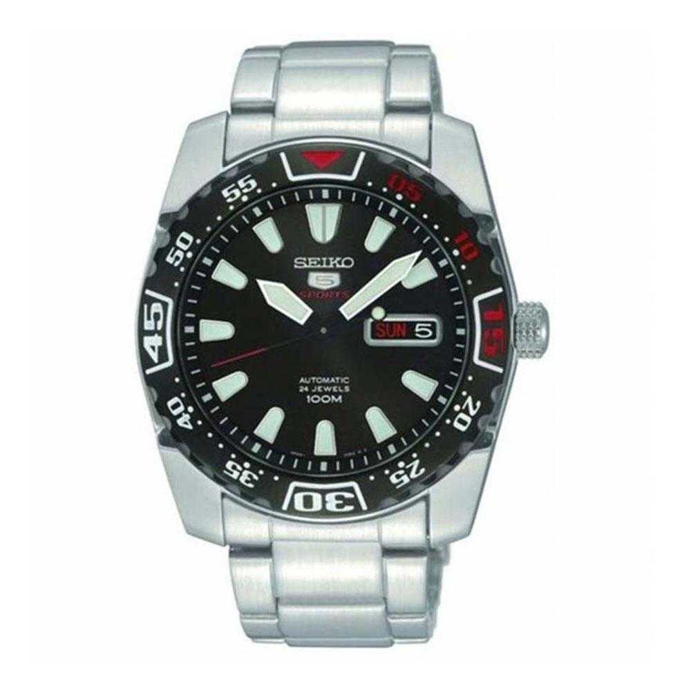 SEIKO 5 SPORTS SRP167K1 AUTOMATIC STAINLESS STEEL MEN'S SILVER WATCH - H2 Hub Watches