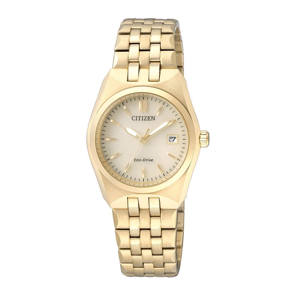 CITIZEN EW2292-67P ECO-DRIVE GOLD STAINLESS STEEL WOMEN'S WATCH - H2 Hub Watches
