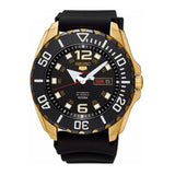 SEIKO 5 SPORTS SRPB40K1 AUTOMATIC MEN'S BLACK RUBBER STRAP WATCH - H2 Hub Watches
