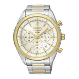 SEIKO GENERAL SSB090P1 CHRONOGRAPH STAINLESS STEEL MEN'S TWO TONE WATCH - H2 Hub Watches