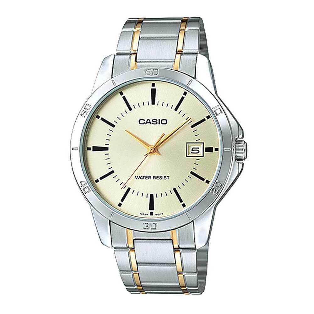 CASIO GENERAL MTP-V004SG-9AUDF QUARTZ TWO TONE STAINLESS STEEL MEN'S WATCH - H2 Hub Watches