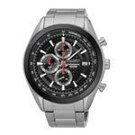 SEIKO GENERAL SSB201P1 CHRONOGRAPH STAINLESS STEEL MEN'S SILVER WATCH - H2 Hub Watches