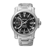 SEIKO PREMIER KINETIC SRG009P1 STAINLESS STEEL MEN'S SILVER WATCH - H2 Hub Watches