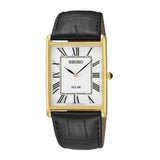 SEIKO GENERAL CORE SUP880P1 SOLAR WOMEN'S BLACK LEATHER STRAP WATCH - H2 Hub Watches