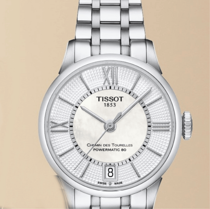 TISSOT T0992071111600 CHEMIN DES TOURELLES POWERMATIC 80 LADY WOMEN'S WATCH - H2 Hub Watches