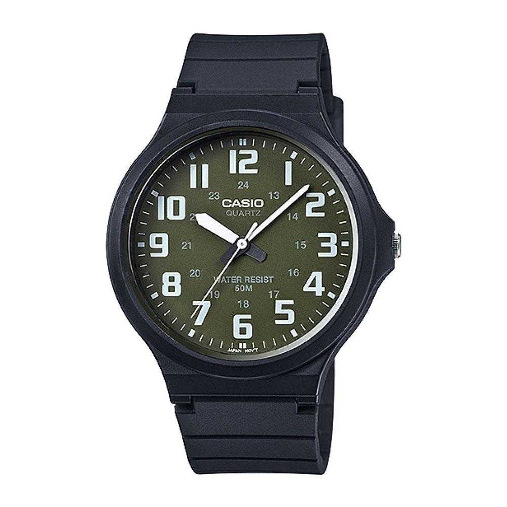 CASIO GENERAL MW-240-3BVDF QUARTZ BLACK RESIN MEN'S WATCH - H2 Hub Watches