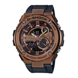 CASIO G-SHOCK GST-210B-4ADR G-STEEL DIGITAL QUARTZ ROSE GOLD STAINLESS STEEL BLACK RESIN STRAP MEN'S WATCH - H2 Hub Watches