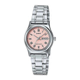 CASIO GENERAL LTP-V006D-4BUDF QUARTZ SILVER STAINLESS STEEL WOMEN'S WATCH - H2 Hub Watches