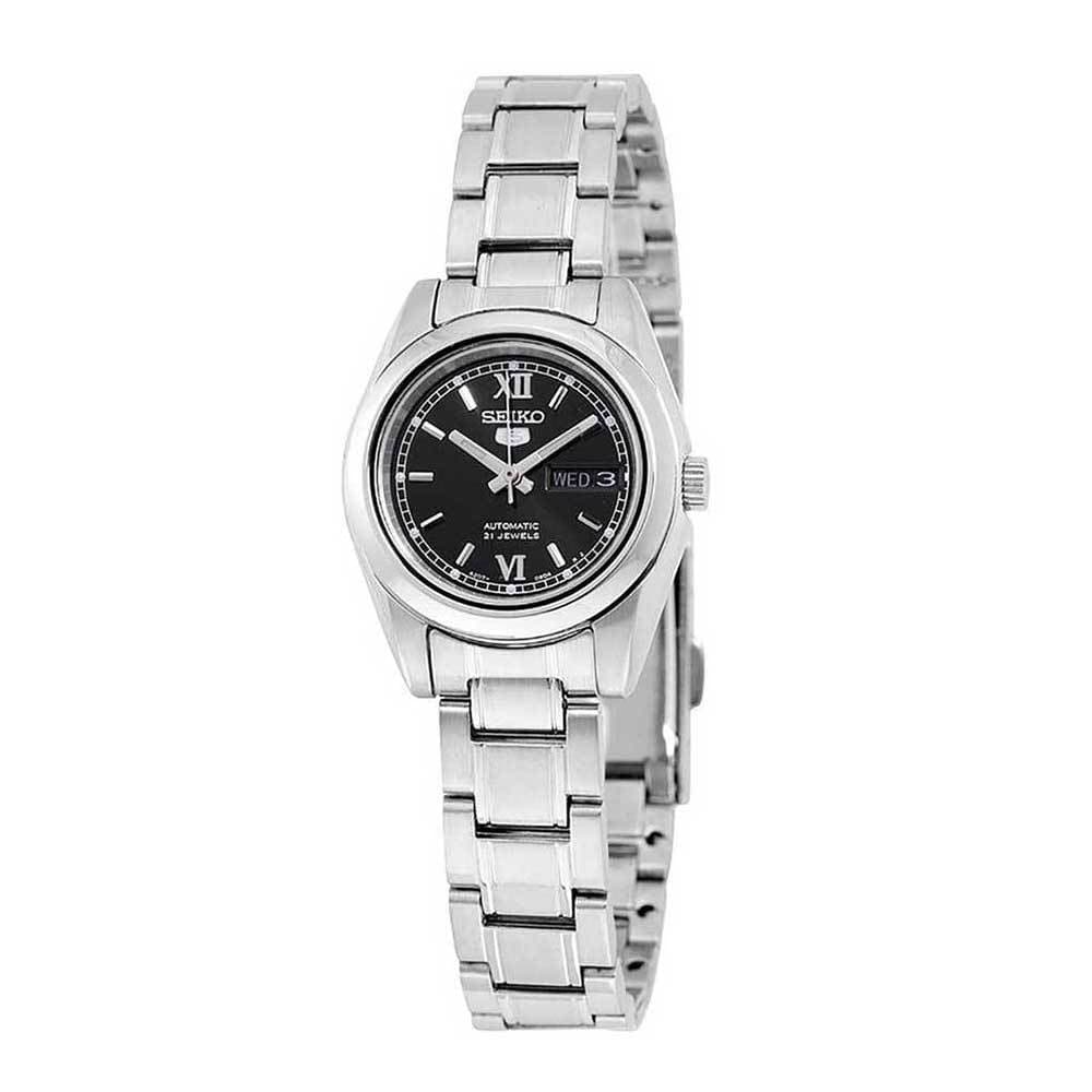 SEIKO 5 SYMK27K1 AUTOMATIC STAINLESS STEEL WOMEN'S SILVER WATCH - H2 Hub Watches