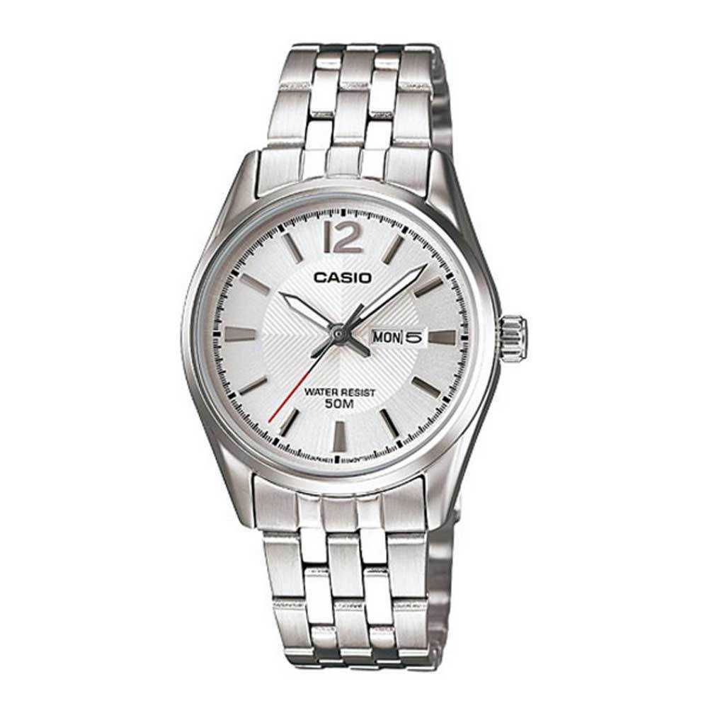 CASIO GENERAL LTP-1379D-1BDF QUARTZ SILVER STAINLESS STEEL WOMEN'S WATCH - H2 Hub Watches