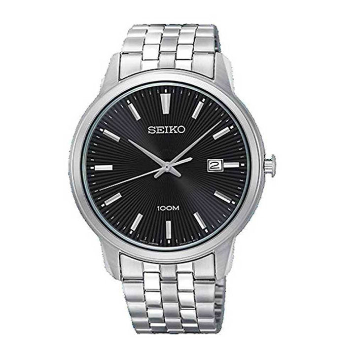 SEIKO GENERAL NEO CLASSIC SUR261P1 ANALOG STAINLESS STEEL MEN'S SILVER WATCH - H2 Hub Watches