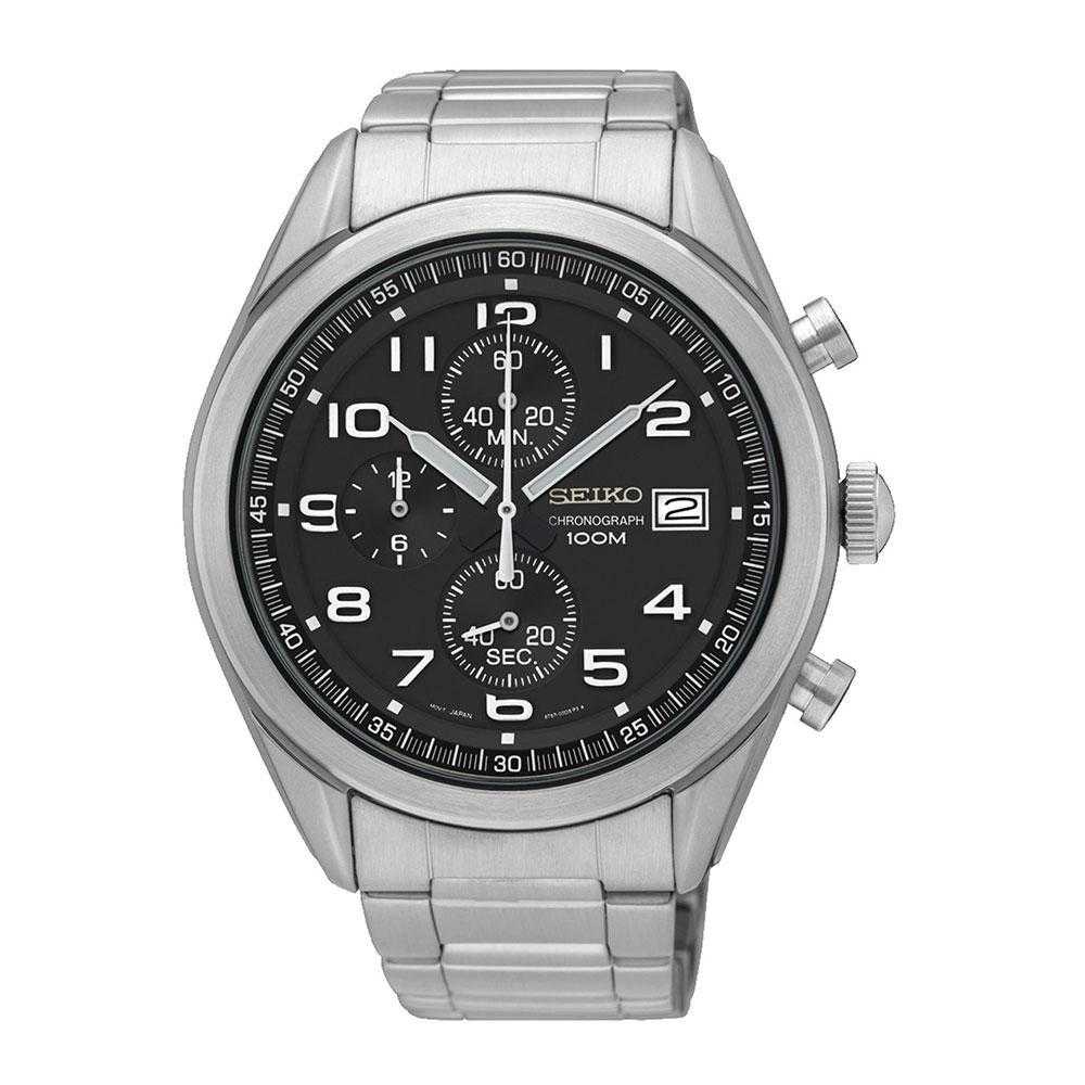 SEIKO GENERAL SSB269P1 CHRONOGRAPH STAINLESS STEEL MEN'S SILVER WATCH - H2 Hub Watches