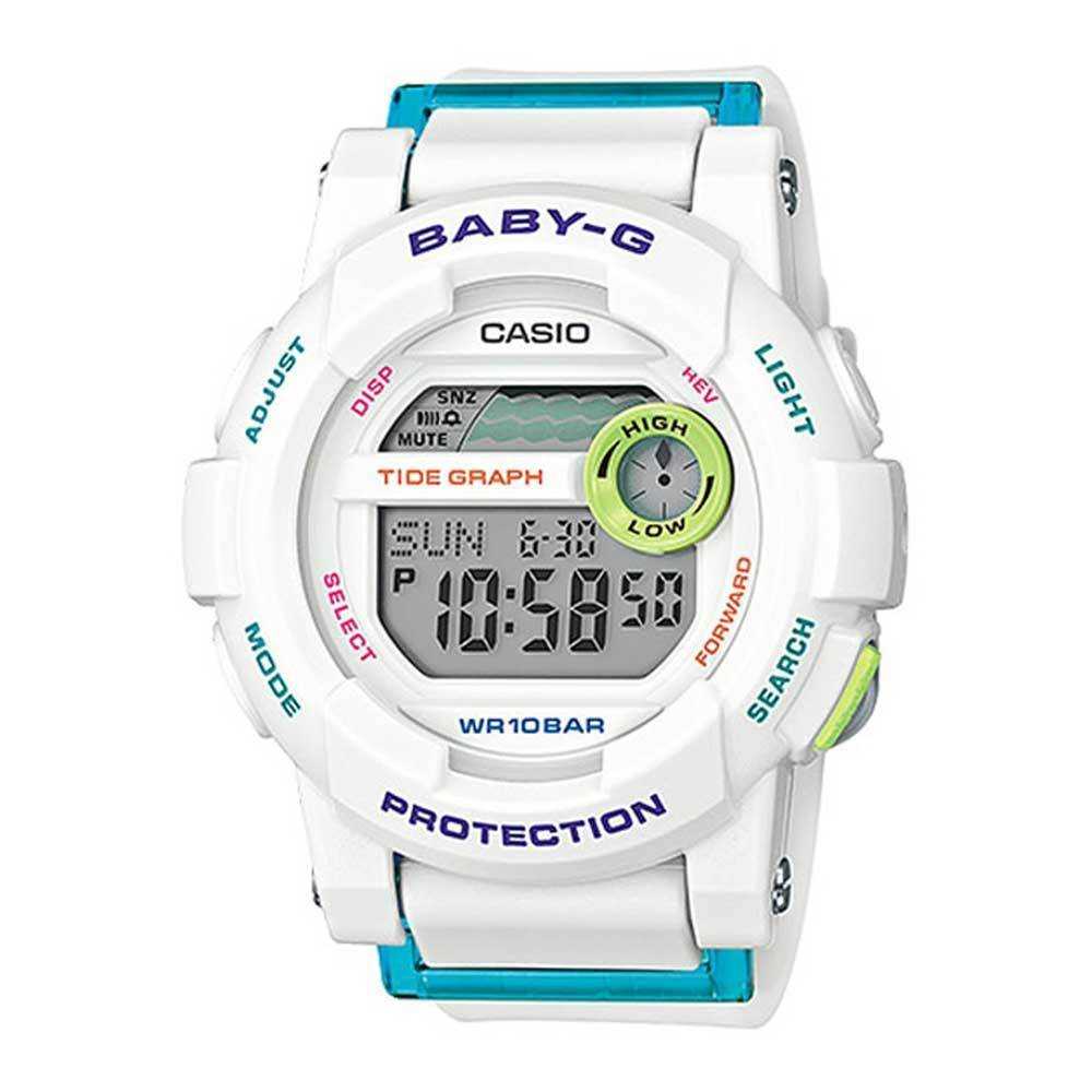 CASIO BABY-G BGD-180FB-7DR G-LIDE DIGITAL QUARTZ WHITE RESIN WOMEN'S WATCH - H2 Hub Watches