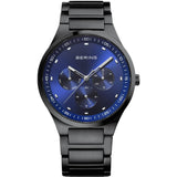 BERING 11740-727 CLASSIC BRUSHED BLACK BLUE DIAL MEN'S WATCH
