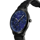 BERING 11740-727 CLASSIC BRUSHED BLACK BLUE DIAL MEN'S WATCH