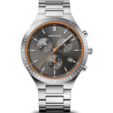 Bering Chronograph Silver Stainless Steel Men Watch 11743-709