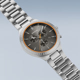 Bering Chronograph Silver Stainless Steel Men Watch 11743-709