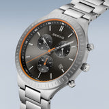 Bering Chronograph Silver Stainless Steel Men Watch 11743-709