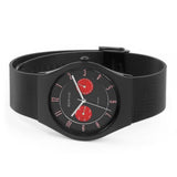 BERING 11939-229 BLACK AND RED DIAL TITANIUM MEN'S WATCH