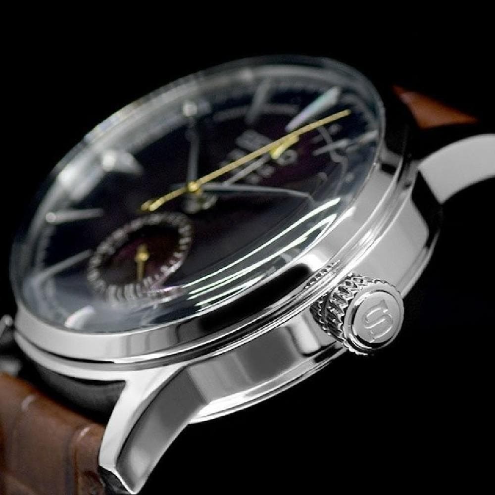 SEIKO PRESAGE AUTOMATIC COCKTAIL POWER RESERVE "BLACK CAT MARTINI"  SSA393J1 MEN'S WATCH - H2 Hub Watches