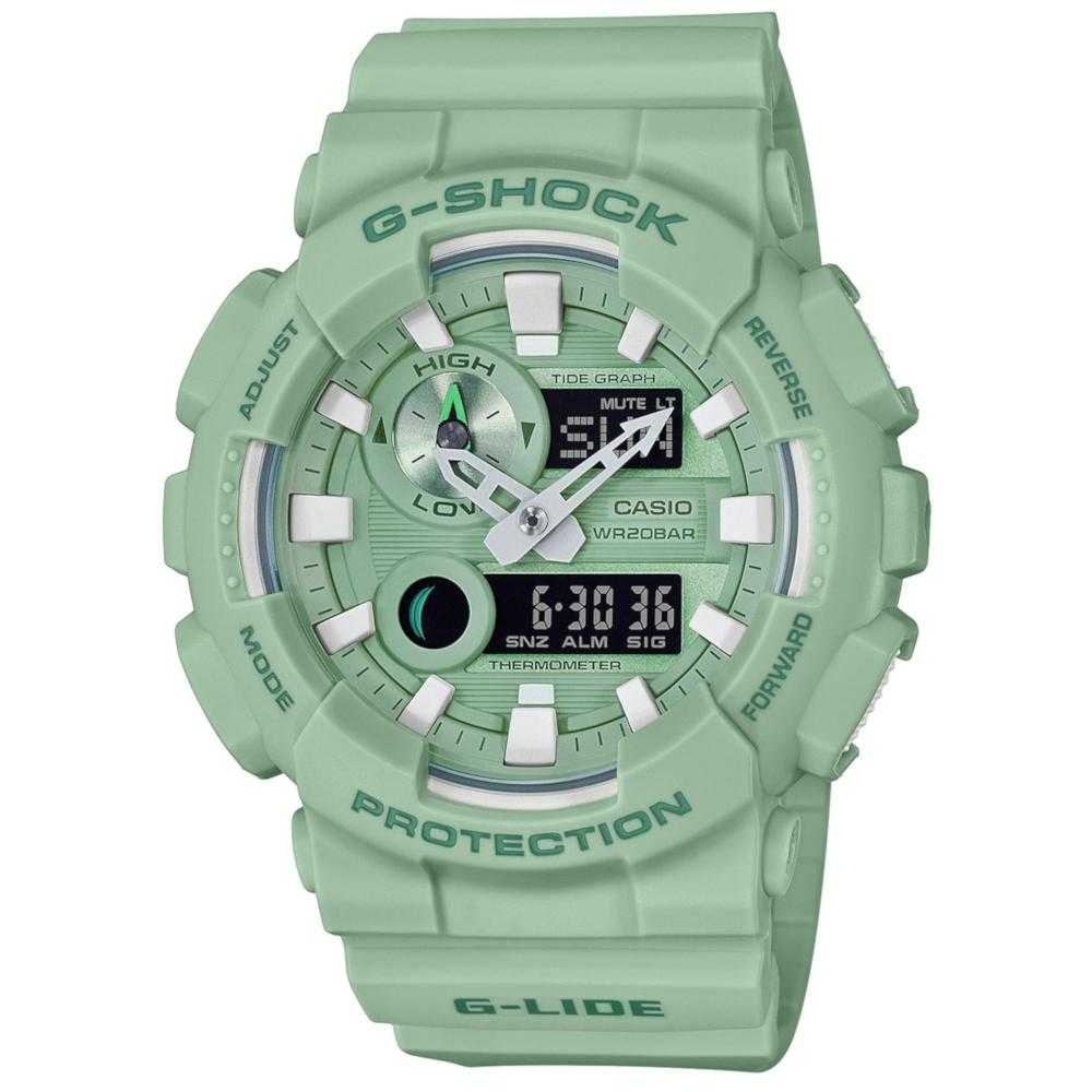 CASIO G-SHOCK GAX-100CSB-3ADR G-LIDE DIGITAL QUARTZ GREEN RESIN MEN'S WATCH - H2 Hub Watches