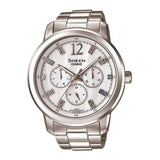 CASIO SHEEN SHE-3802D-7ADR QUARTZ SILVER STAINLESS STEEL WOMEN'S WATCH - H2 Hub Watches