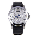 SEIKO PREMIER KINETIC SRX011P2 MEN'S BLACK LEATHER STRAP WATCH - H2 Hub Watches