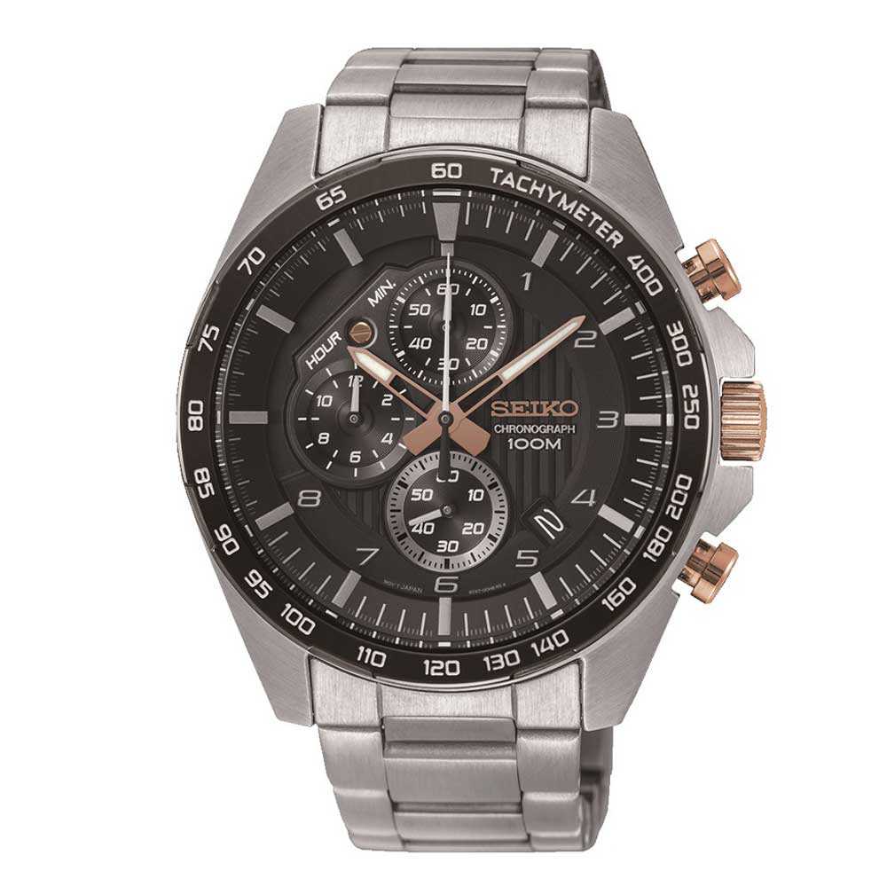SEIKO GENERAL SSB323P1 CHRONOGRAPH STAINLESS STEEL MEN'S SILVER WATCH - H2 Hub Watches