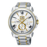SEIKO PREMIER SNP152P1 CHRONOGRAPH STAINLESS STEEL MEN'S TWO TONE WATCH - H2 Hub Watches