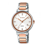 CASIO SHEEN SHE-4048SG-7AUDR QUARTZ TWO TONE STAINLESS STEEL WOMEN'S WATCH - H2 Hub Watches