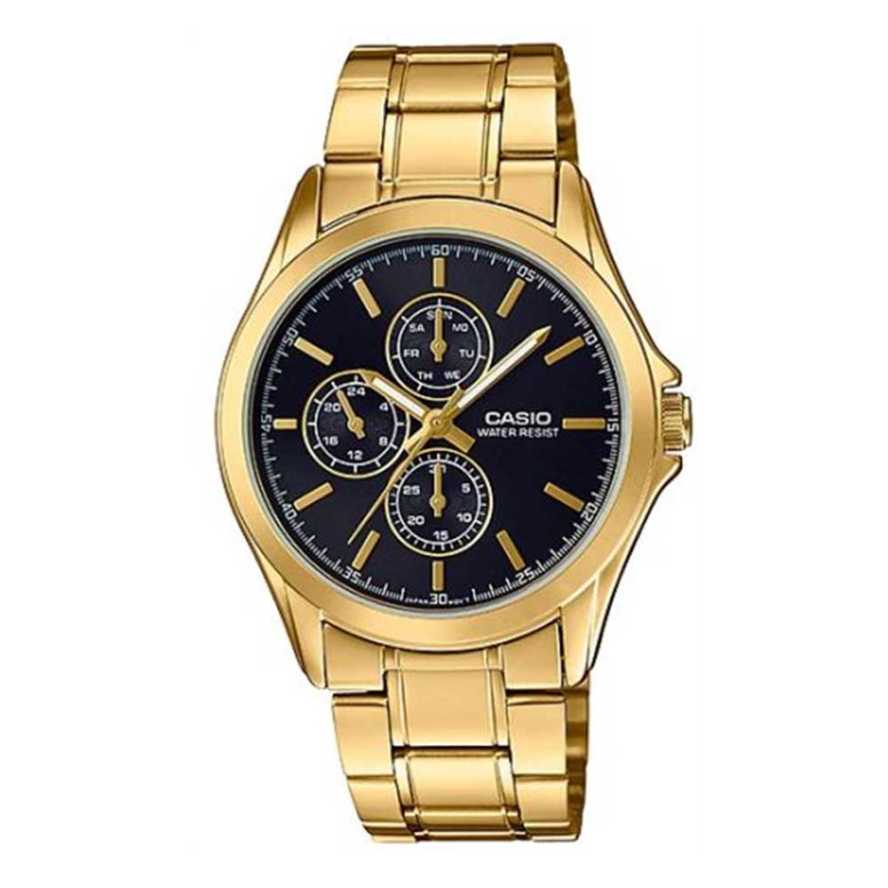 CASIO GENERAL MTP-V302G-1AUDF CHRONOGRAPH GOLD STAINLESS STEEL MEN'S WATCH - H2 Hub Watches