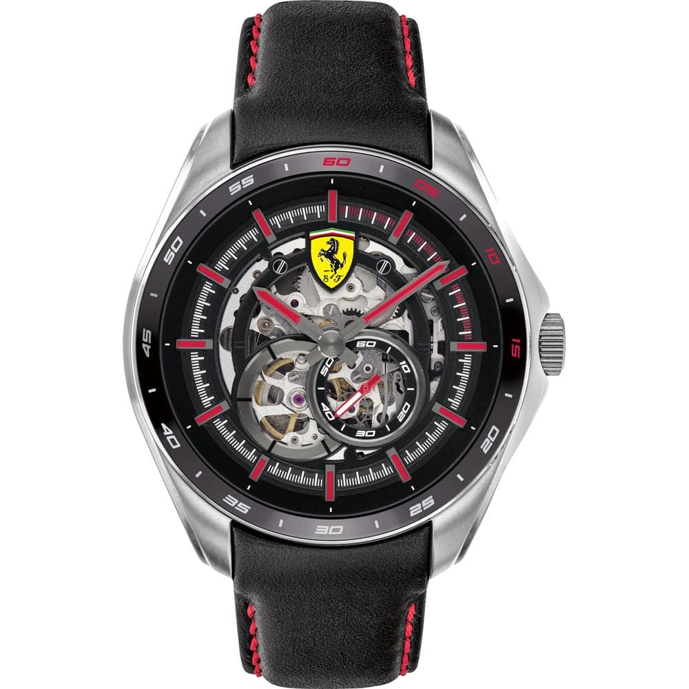 FERRARI SPEEDRACER LEATHER STRAP 0830687 MEN'S WATCH - H2 Hub Watches