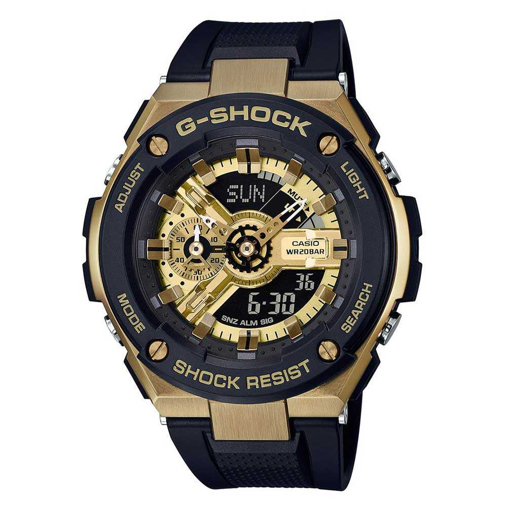 CASIO G-SHOCK GST-400G-1A9DR DIGITAL QUARTZ BLACK RESIN MEN'S WATCH - H2 Hub Watches