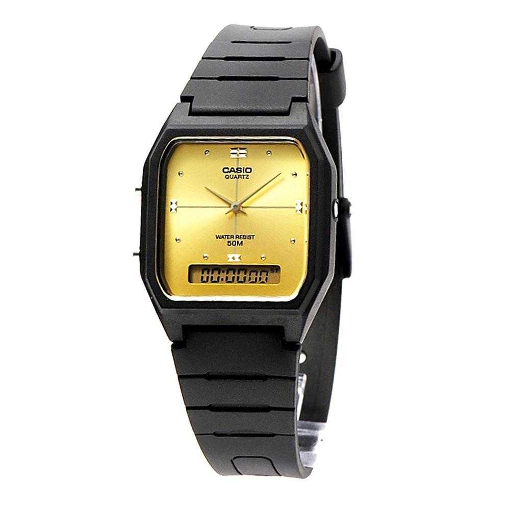 CASIO GENERAL AW-48HE-9AVDF DIGITAL QUARTZ BLACK RESIN MEN'S WATCH - H2 Hub Watches