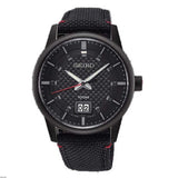 SEIKO GENERAL SPORTS  SUR271P1 MEN'S BLACK NYLON STRAP WATCH - H2 Hub Watches