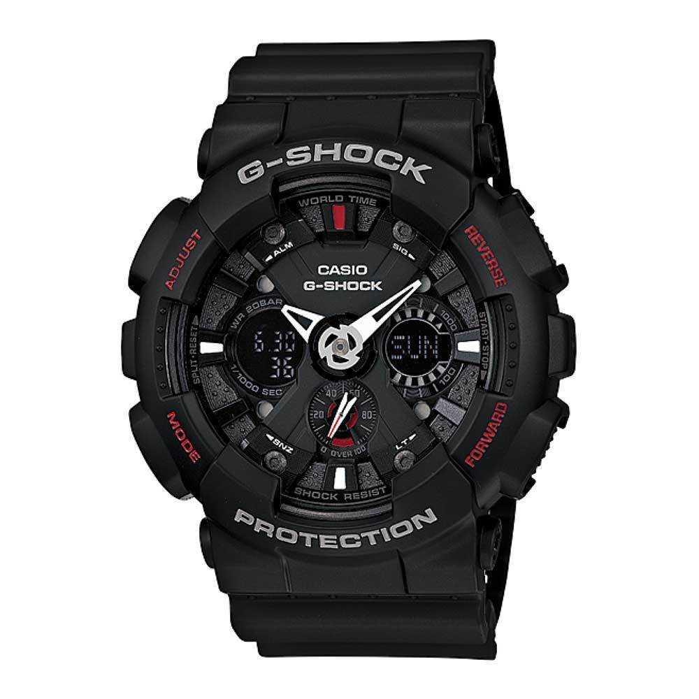 CASIO G-SHOCK GA-120-1ADR DIGITAL QUARTZ BLACK RESIN UNISEX'S WATCH - H2 Hub Watches