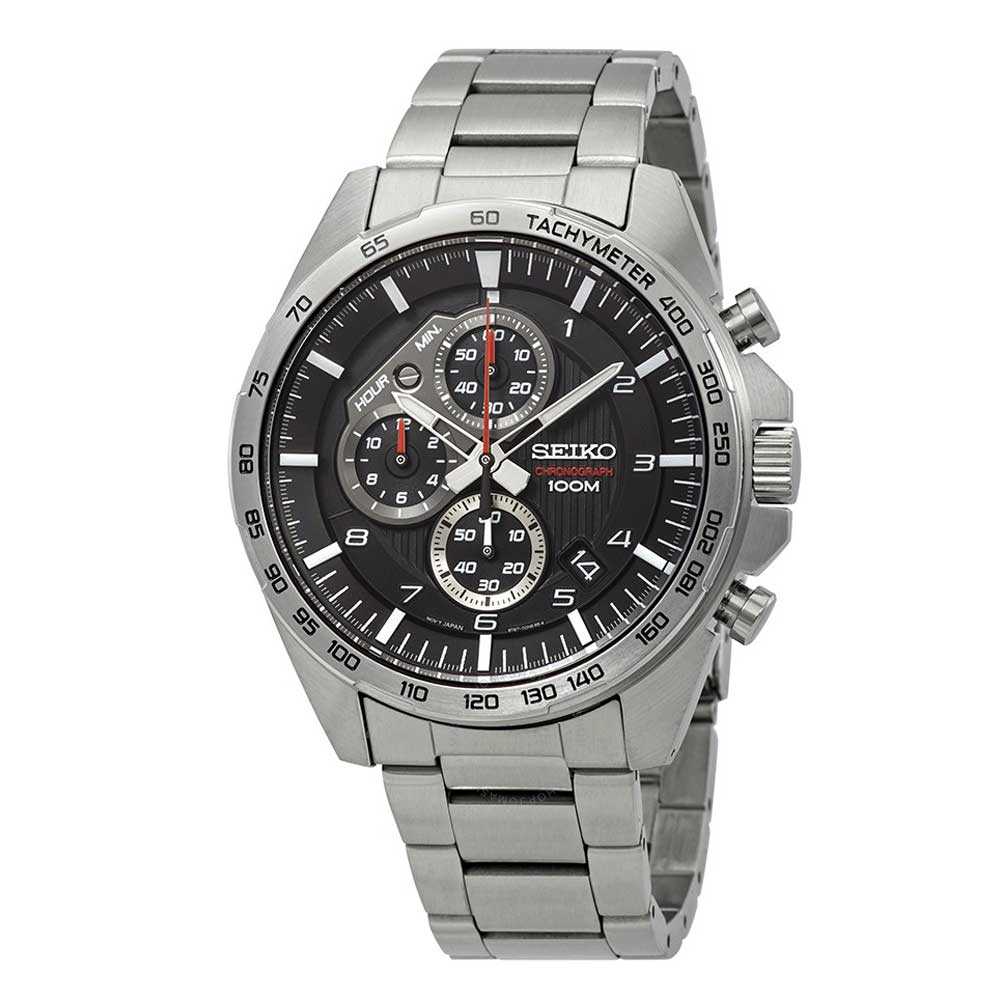SEIKO GENERAL SSB319P1 CHRONOGRAPH STAINLESS STEEL MEN'S SILVER WATCH - H2 Hub Watches