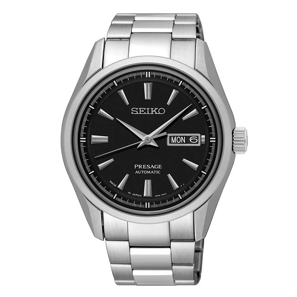 SEIKO PRESAGE SRPB71J1 AUTOMATIC STAINLESS STEEL MEN'S SILVER WATCH - H2 Hub Watches