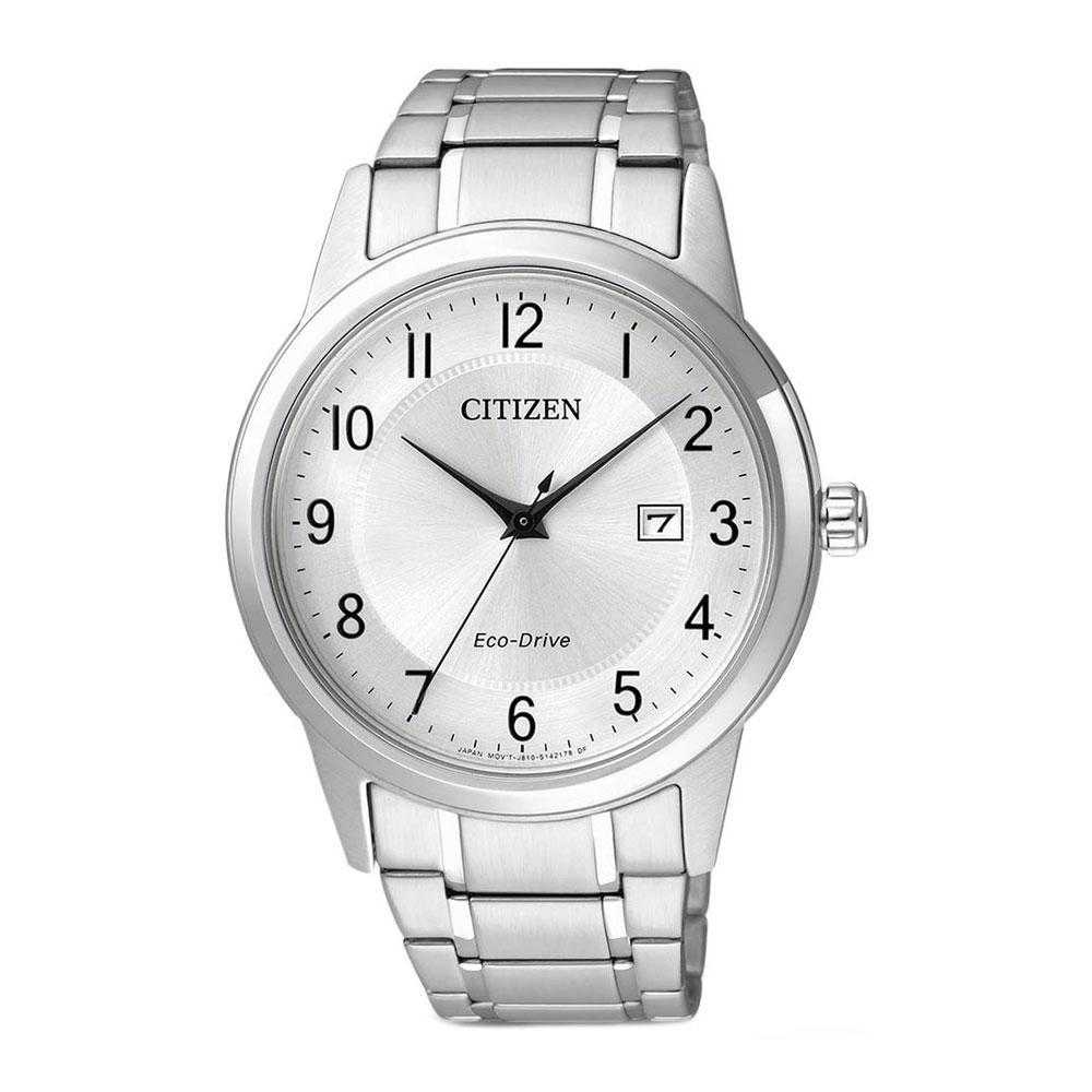 CITIZEN AW1231-58B ECO-DRIVE SILVER STAINLESS STEEL MEN'S WATCH - H2 Hub Watches