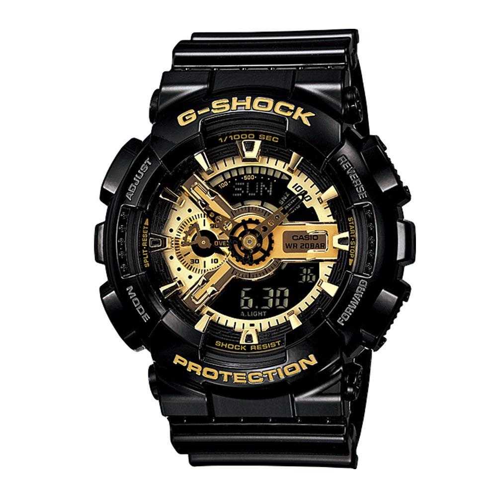 CASIO G-SHOCK GA-110GB-1ADR DIGITAL QUARTZ BLACK RESIN MEN'S WATCH - H2 Hub Watches