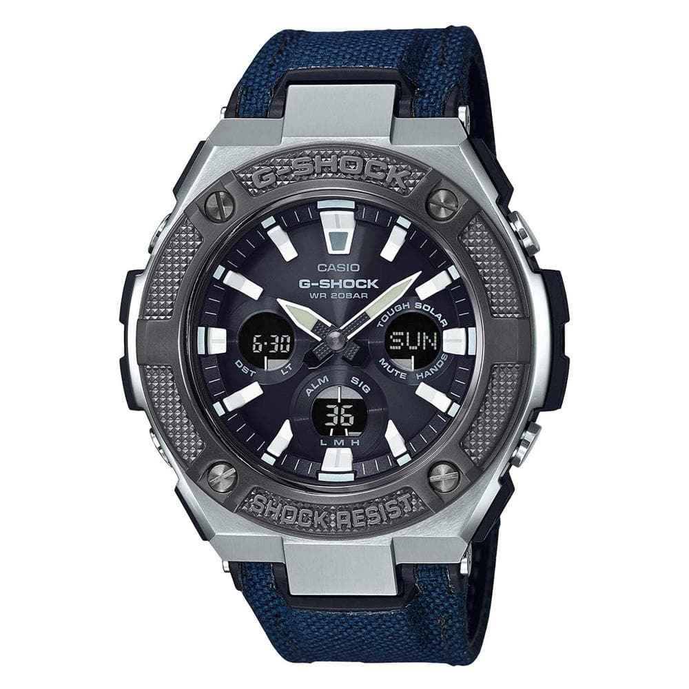 CASIO G-SHOCK GST-S330AC-2ADR G-STEEL BLUE RESIN STRAP MEN'S WATCH - H2 Hub Watches