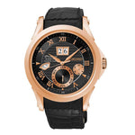 SEIKO PREMIER KINETIC SNP084P1 MEN'S BLACK LEATHER STRAP WATCH - H2 Hub Watches