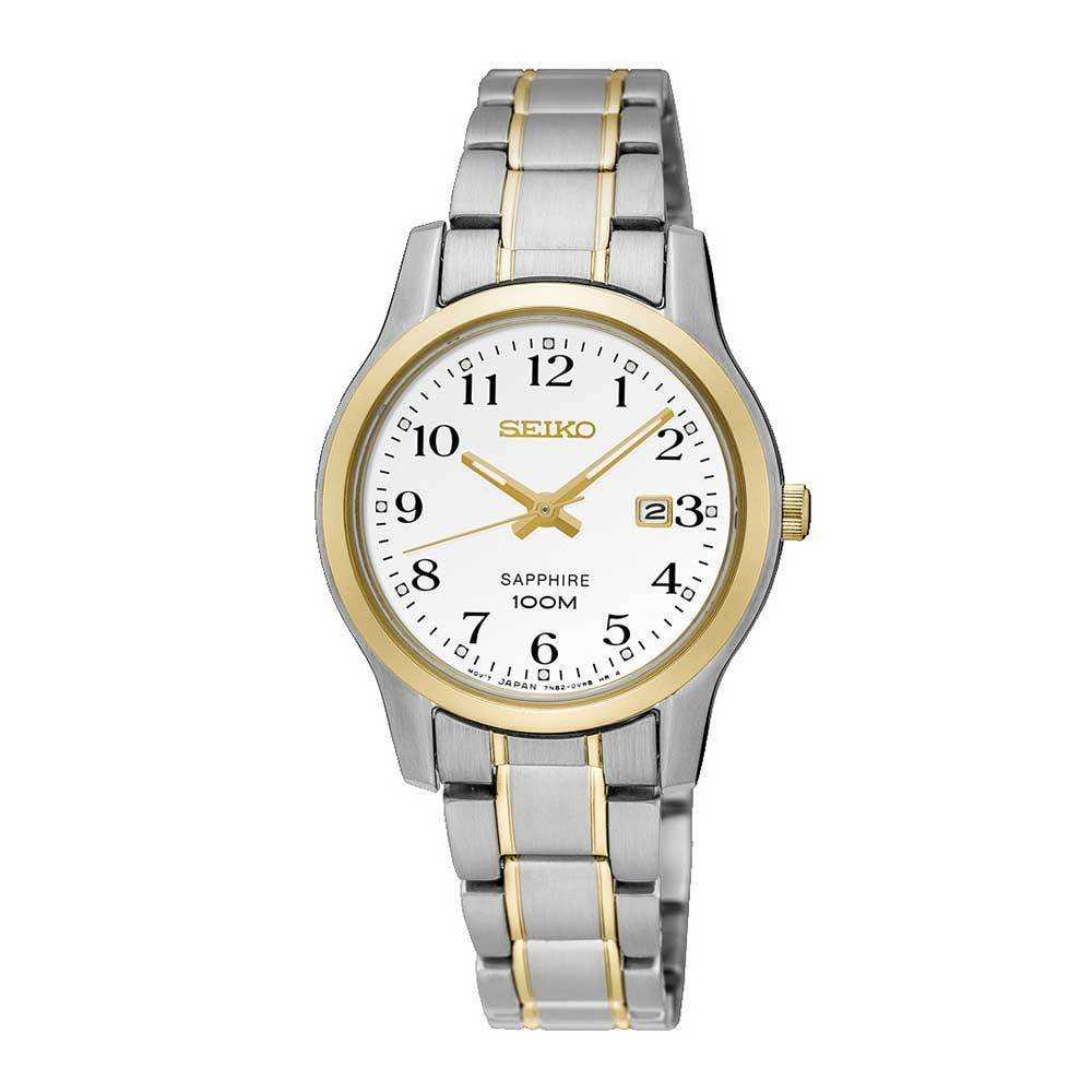 SEIKO GENERAL SXDG90P1 QUARTZ STAINLESS STEEL WOMEN'S TWO TONE WATCH - H2 Hub Watches