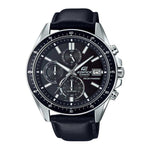 CASIO EDIFICE EFS-S510L-1AVUDF CHRONOGRAPH BLACK LEATHER STRAP MEN'S WATCH - H2 Hub Watches
