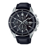 CASIO EDIFICE EFS-S510L-1AVUDF CHRONOGRAPH BLACK LEATHER STRAP MEN'S WATCH - H2 Hub Watches